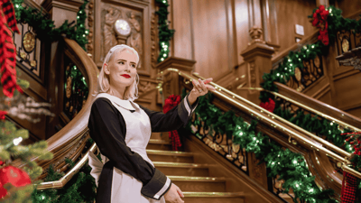 First Class Maid on the Grand Staircase