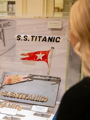 The new Titanic Lifeboat display at the Titanic Museum Attraction in Branson.