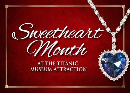 Titanic Attraction Sweetheart Month Event Cover with blue heart necklace