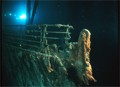 Titanic bow expedition image