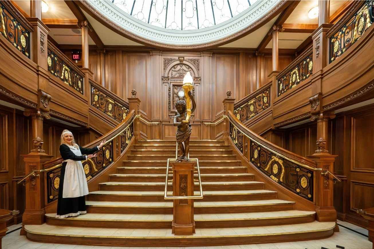 The Grand Staircase at the Titanic Museum Attraction