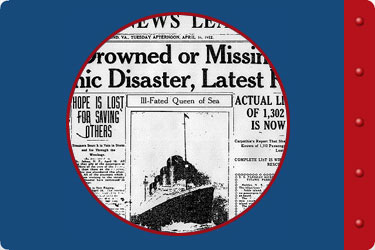 newspaper article about Titanic disaster