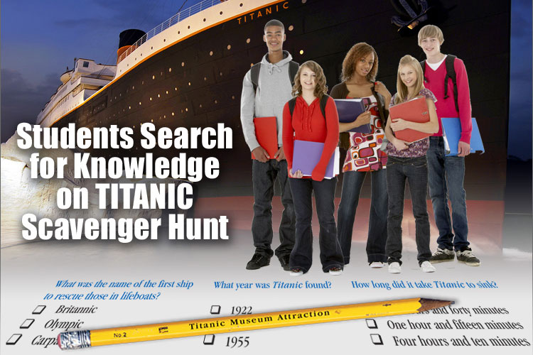 Students Search for Knowledge on Titanic Scavenger Hunt