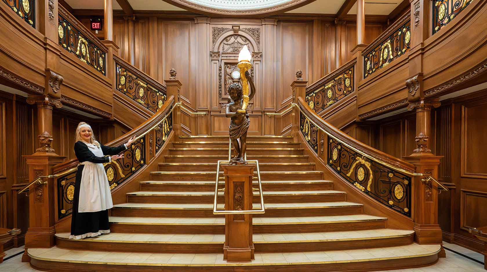 Titanic grand staircase first class maid