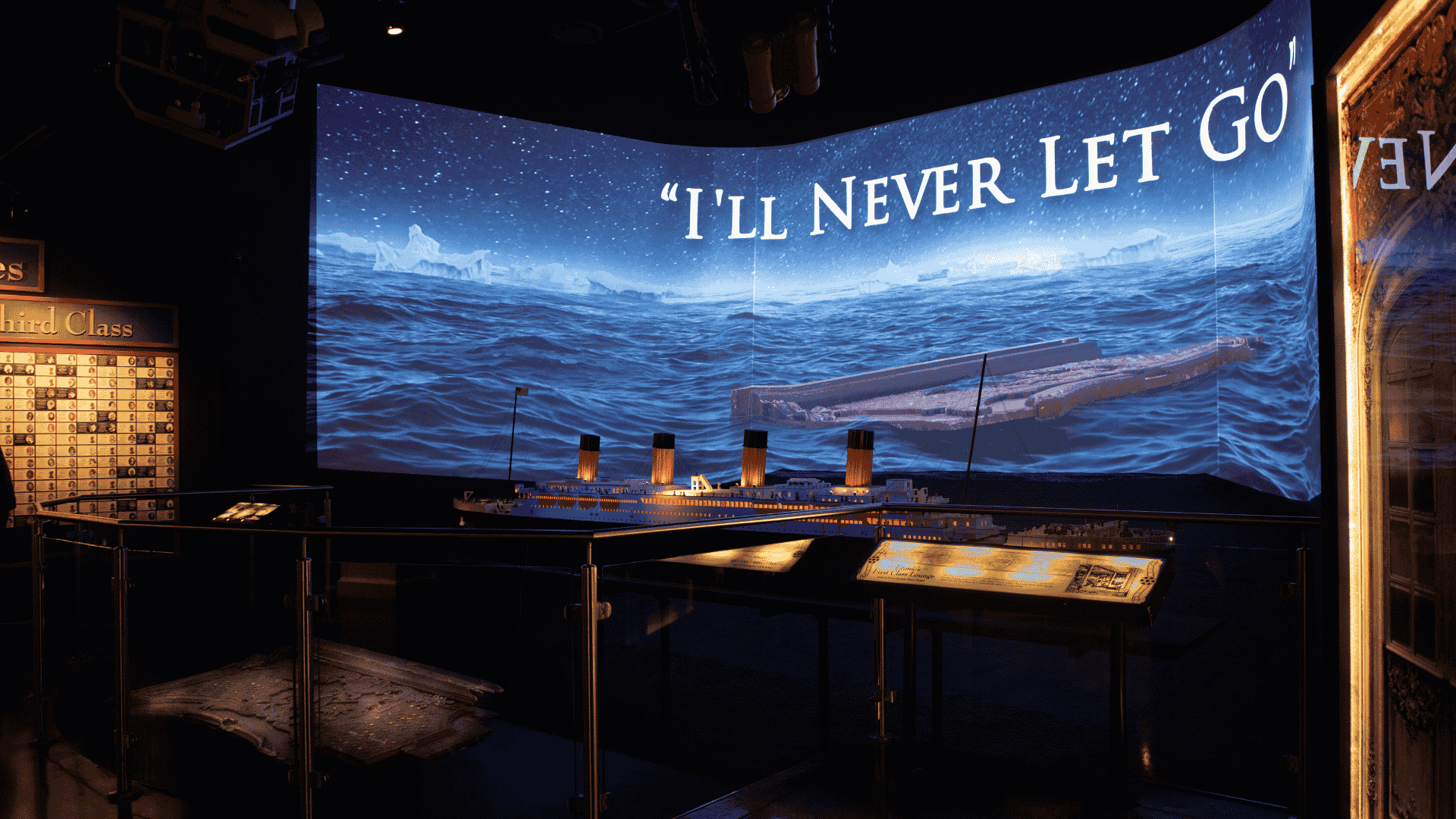 Image of the New Multimillion Dollar Movie Exhibit at the Titanic Museum Attraction in Pigeon Forge, TN.
